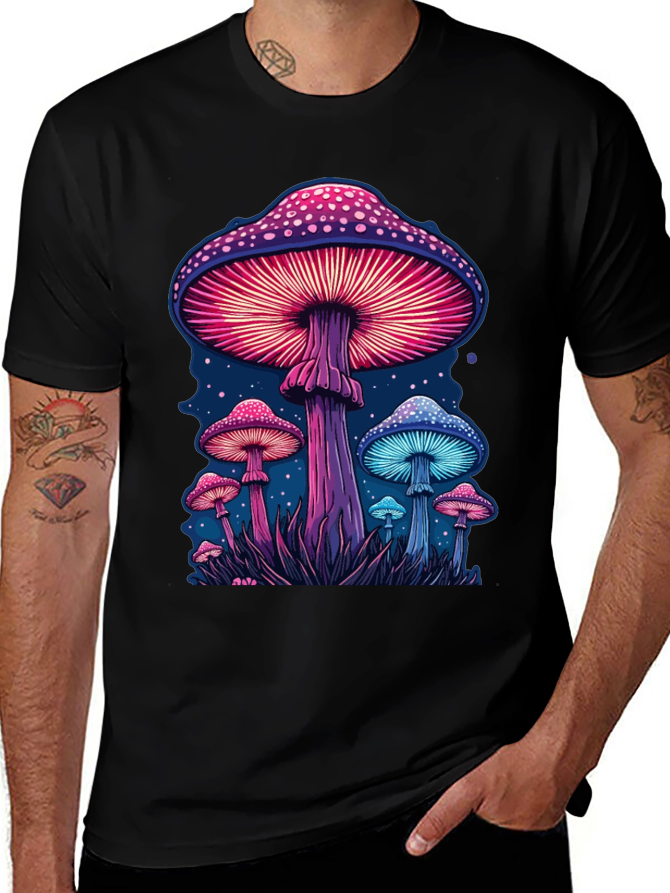 Variant 9 of Psychedelic Mushroom Graphic Tee
