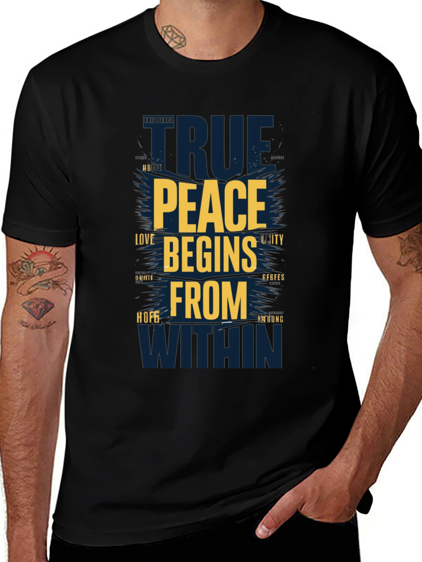 Variant 30 of True Peace Begins Within Graphic Tee