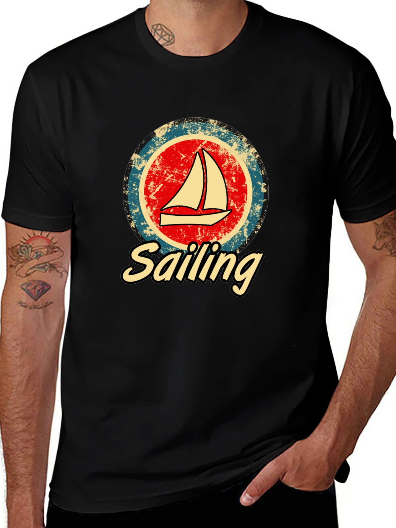 Variant 12 of Vintage Sailing T-Shirt | Distressed Graphic Tee