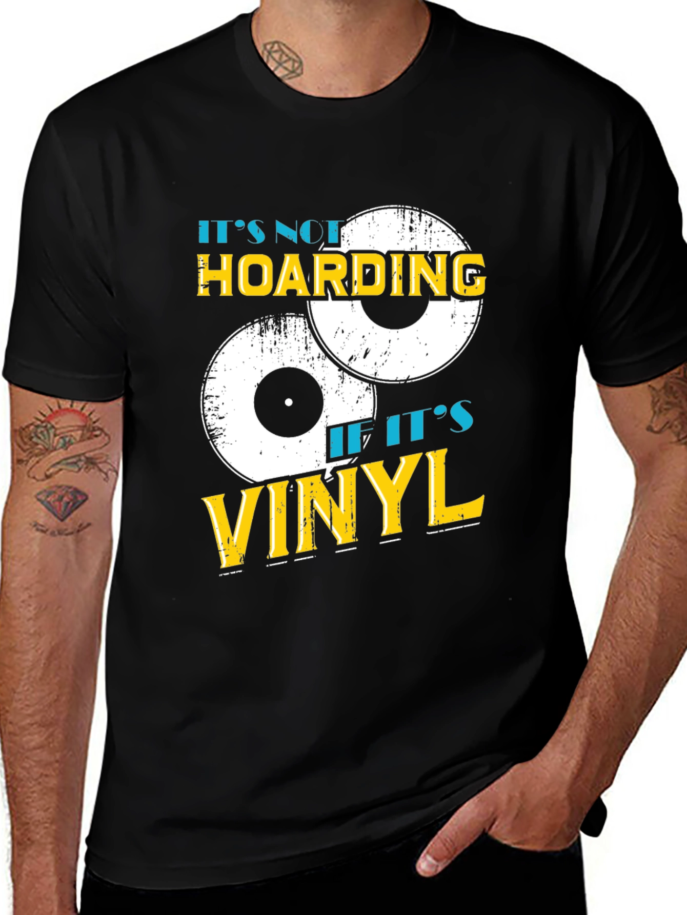Variant 28 of It's Not Hoarding If It's Vinyl T-Shirt