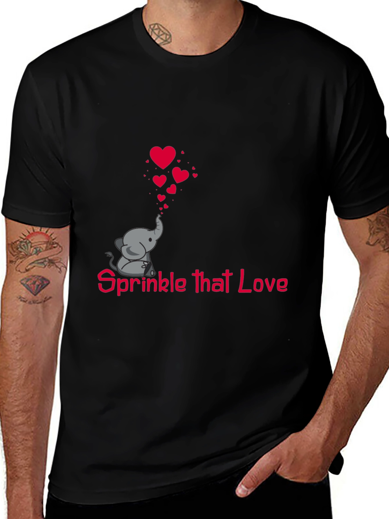 Variant 27 of Sprinkle That Love Elephant Tee