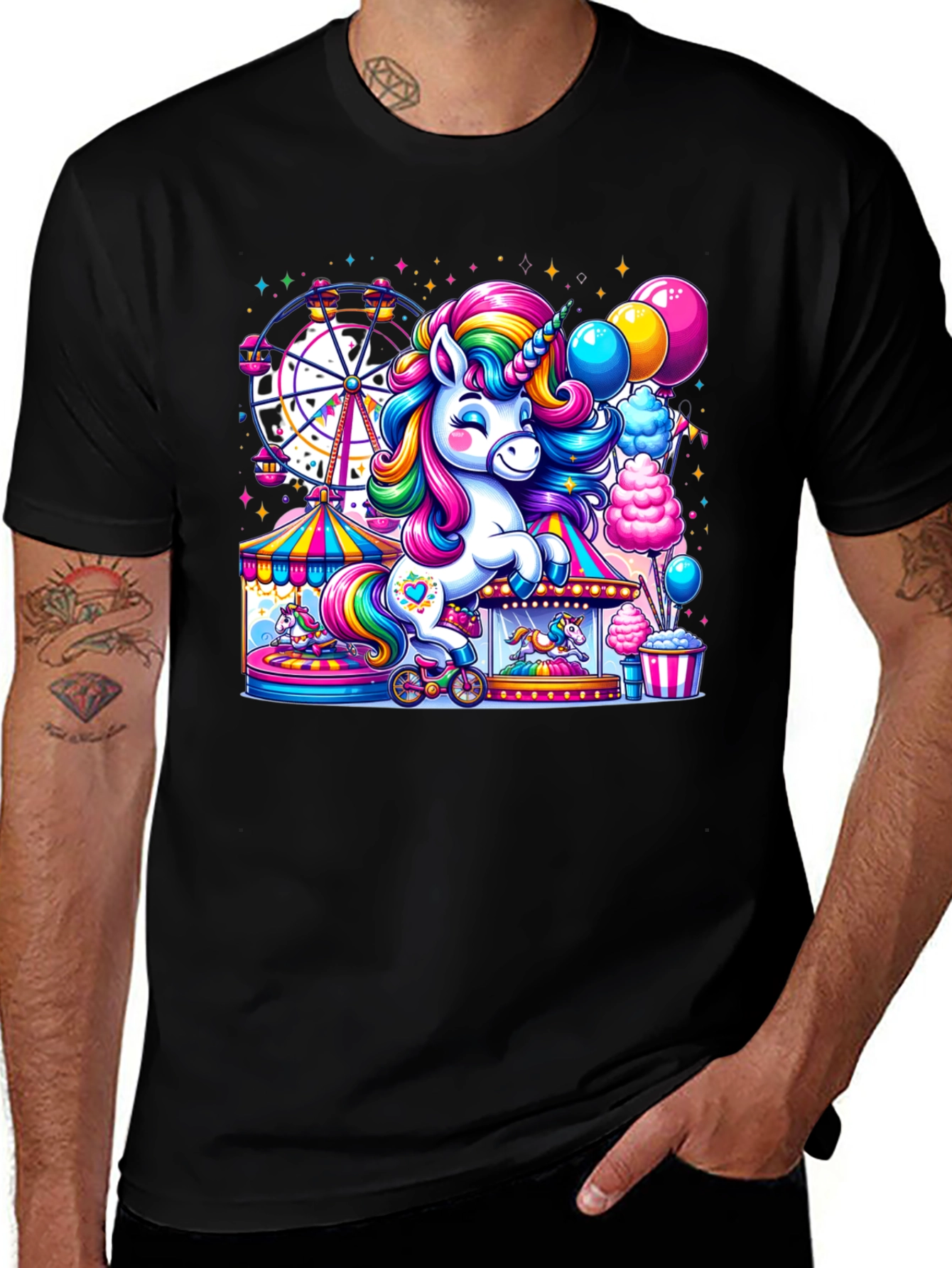 Variant 10 of Unicorn Carnival Graphic Tee