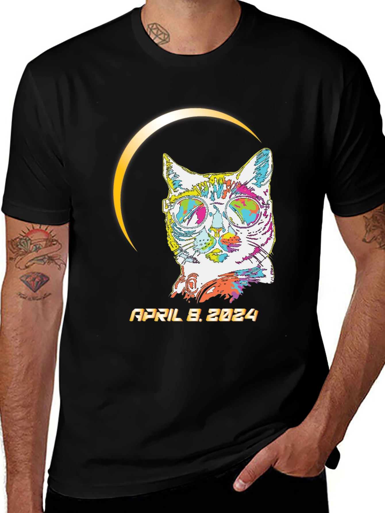 Eclipse Cat April 8, 2024 T-Shirt