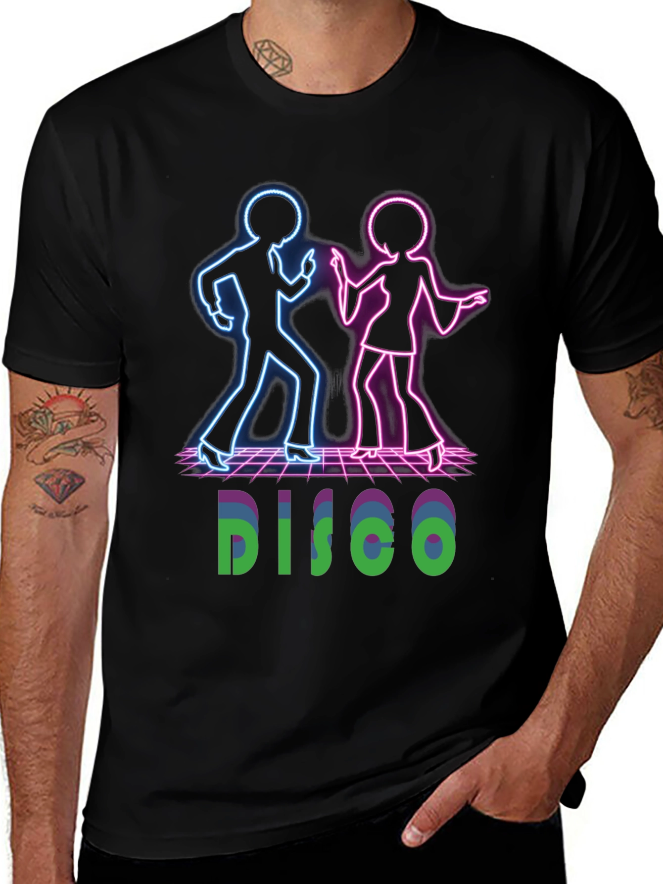 Variant 20 of Retro Disco Dancer Neon T-Shirt