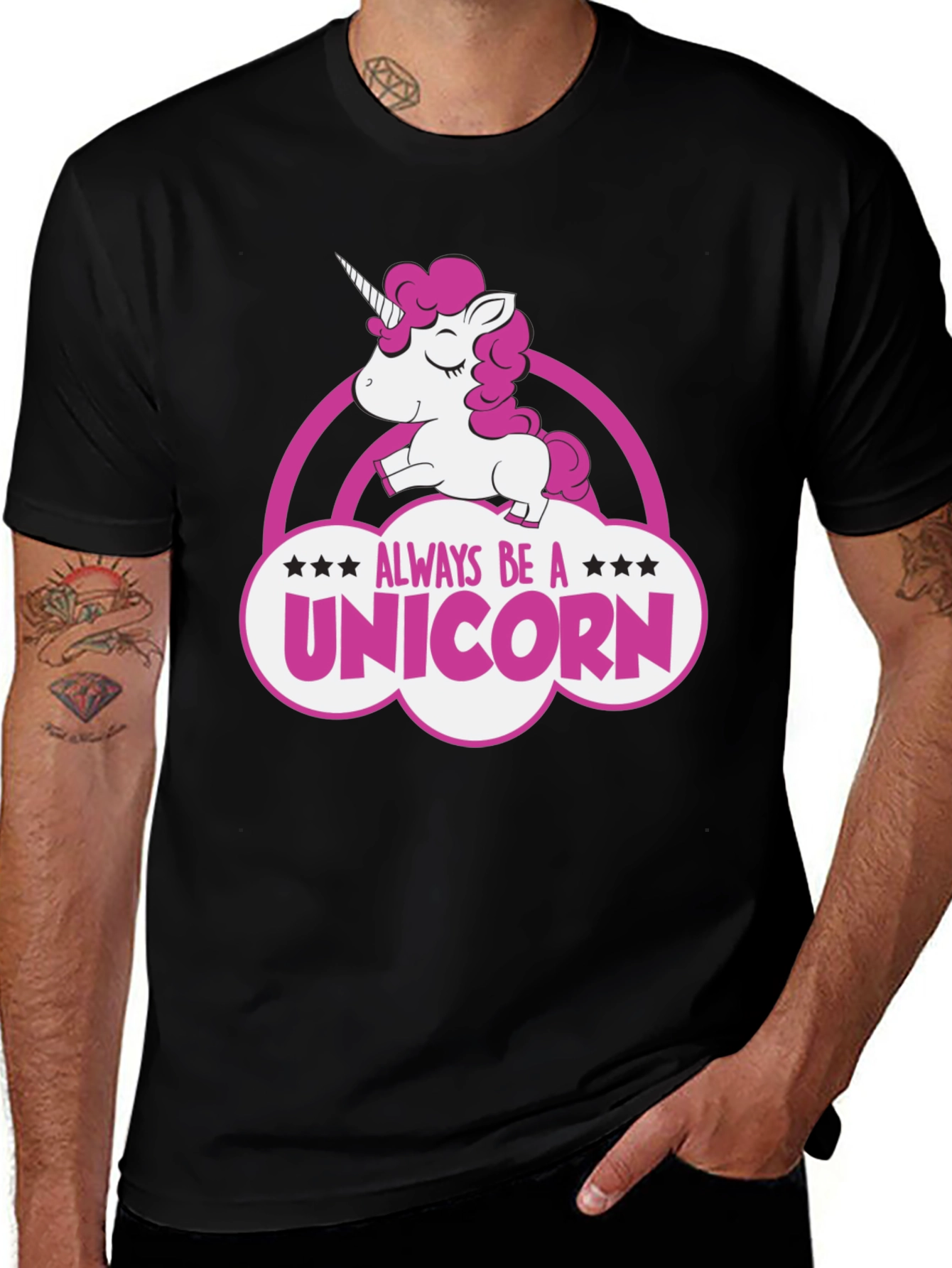 Variant 23 of Always Be A Unicorn Black T-Shirt