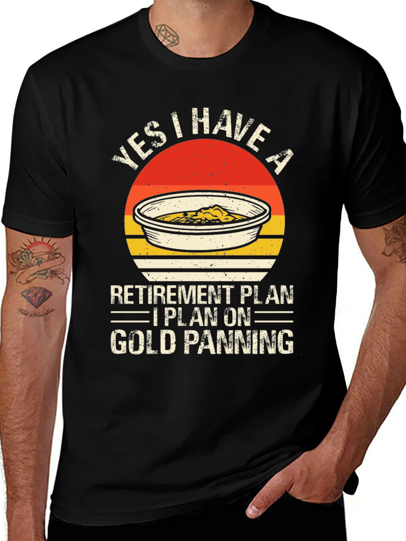 Variant 28 of Gold Panning Retirement Plan Graphic Tee
