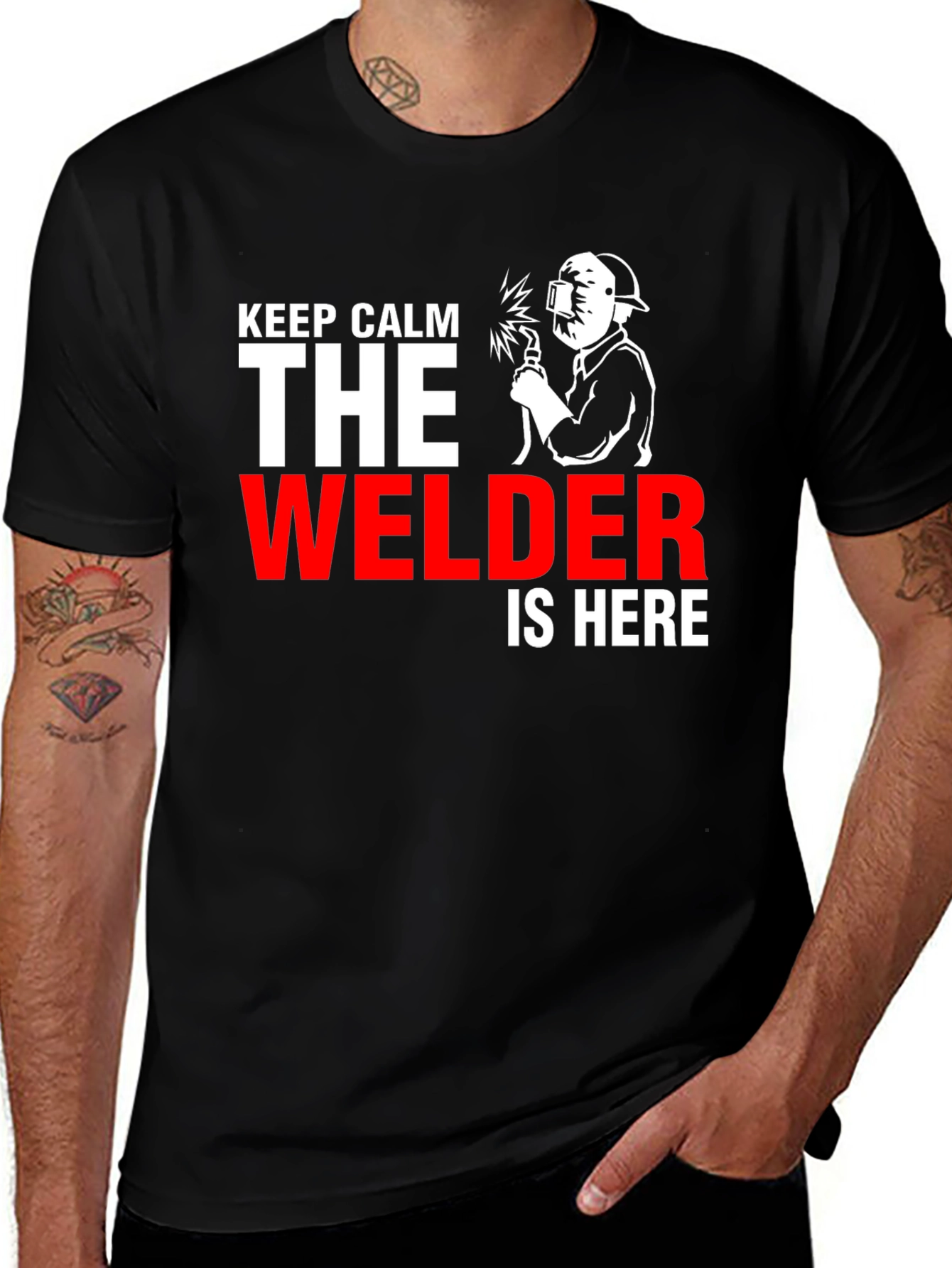 Variant 7 of Keep Calm Welder T-Shirt