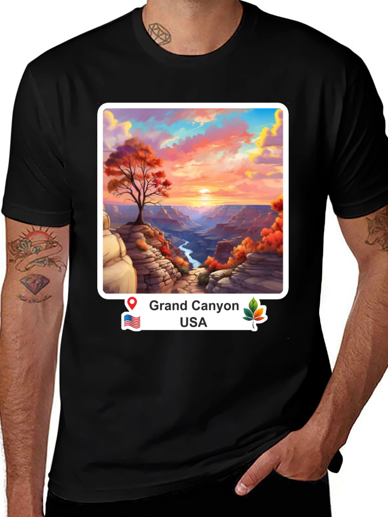 Grand Canyon Graphic Tee - Nature Inspired Design