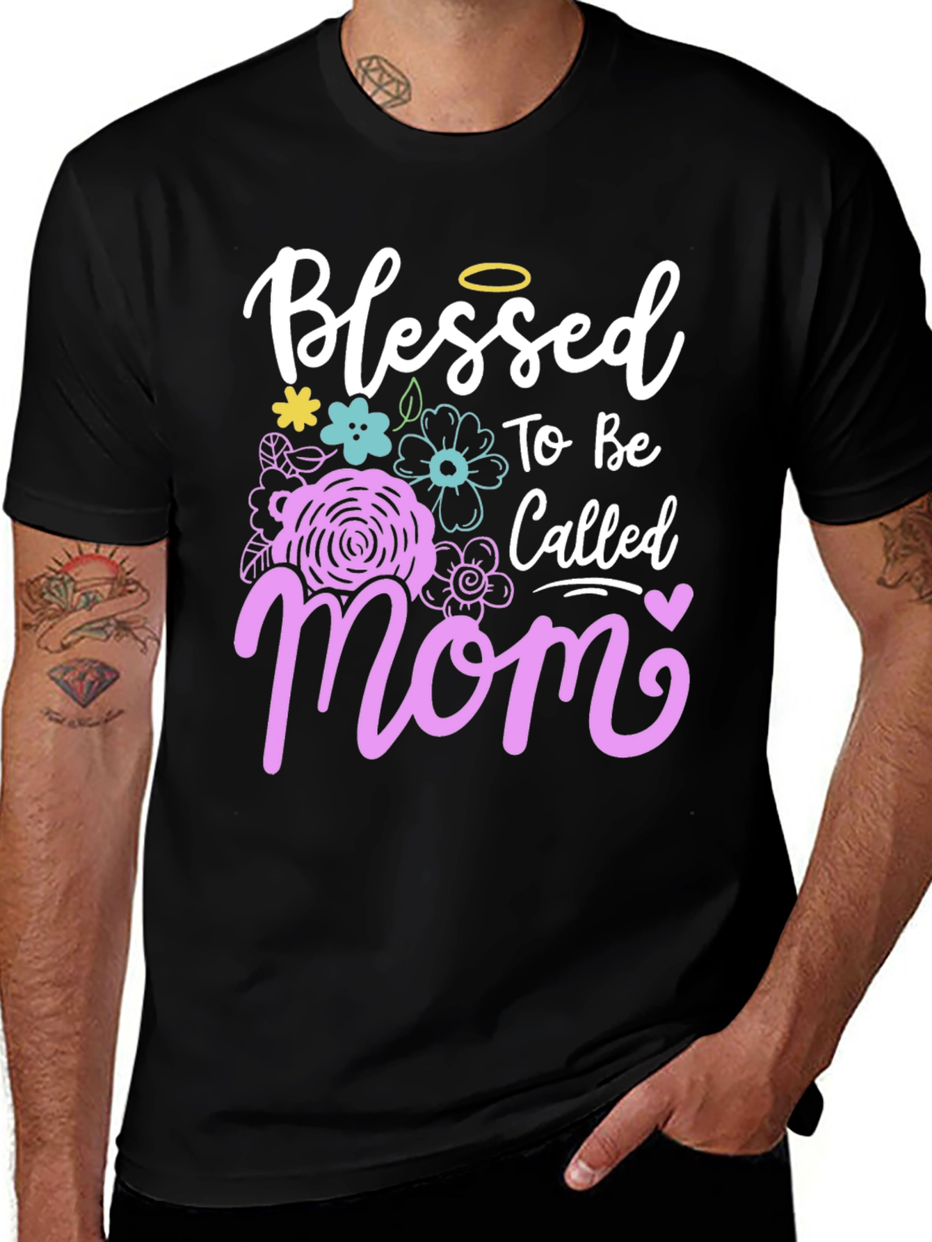 Variant 23 of Blessed Mom Graphic T-Shirt