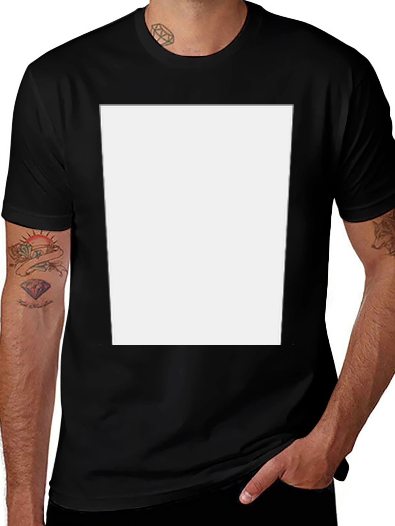 Variant 18 of Blank Canvas Black T-Shirt
