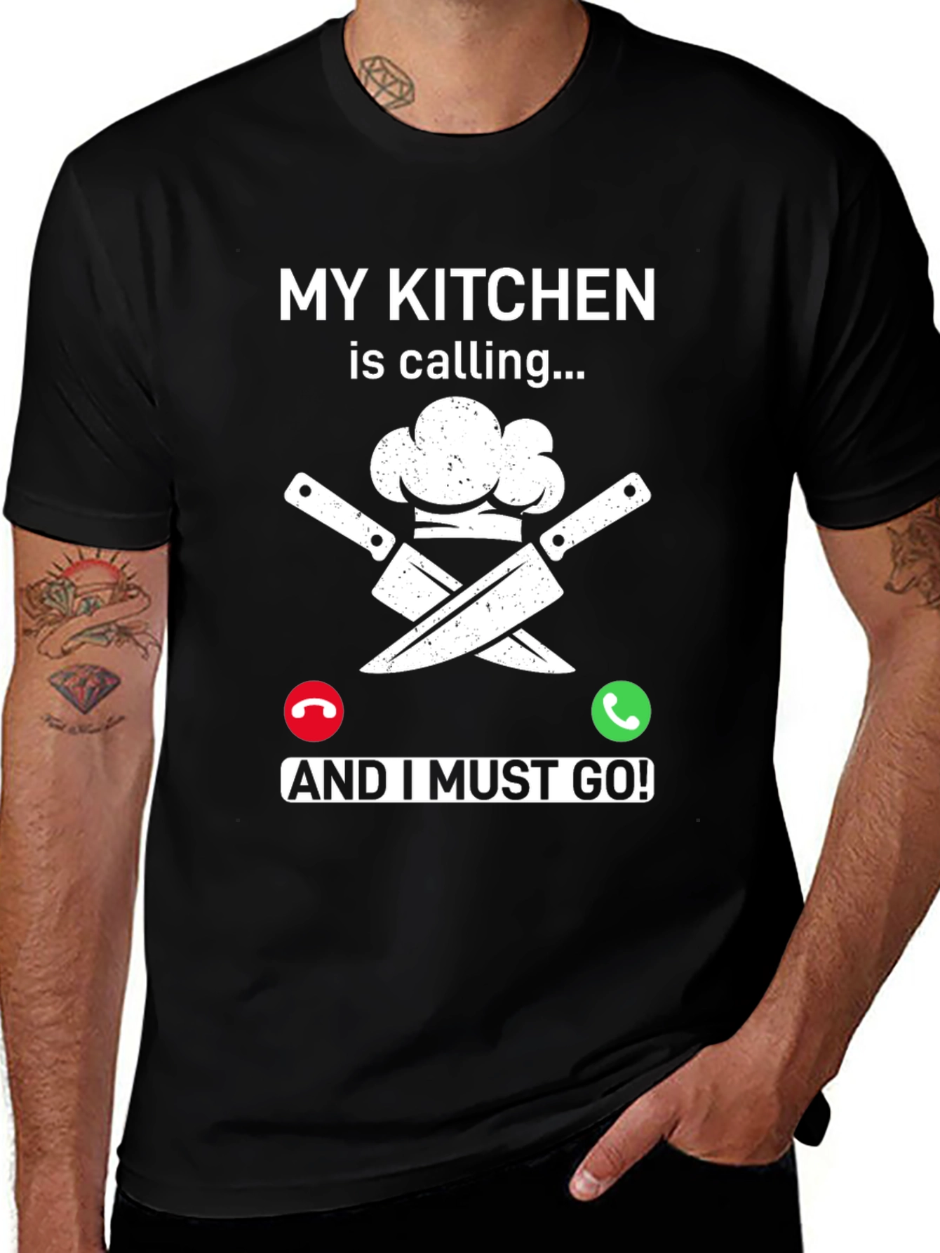 Variant 27 of My Kitchen Is Calling Black T-Shirt