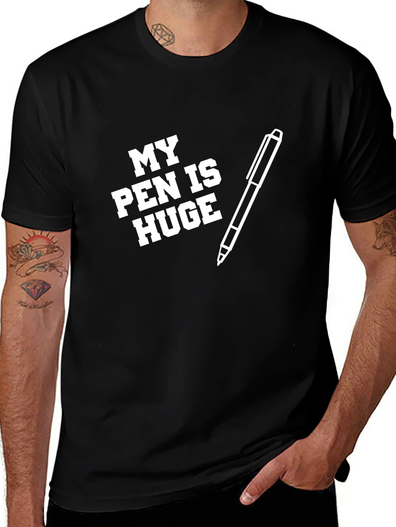 Variant 22 of My Pen Is Huge Graphic T-Shirt