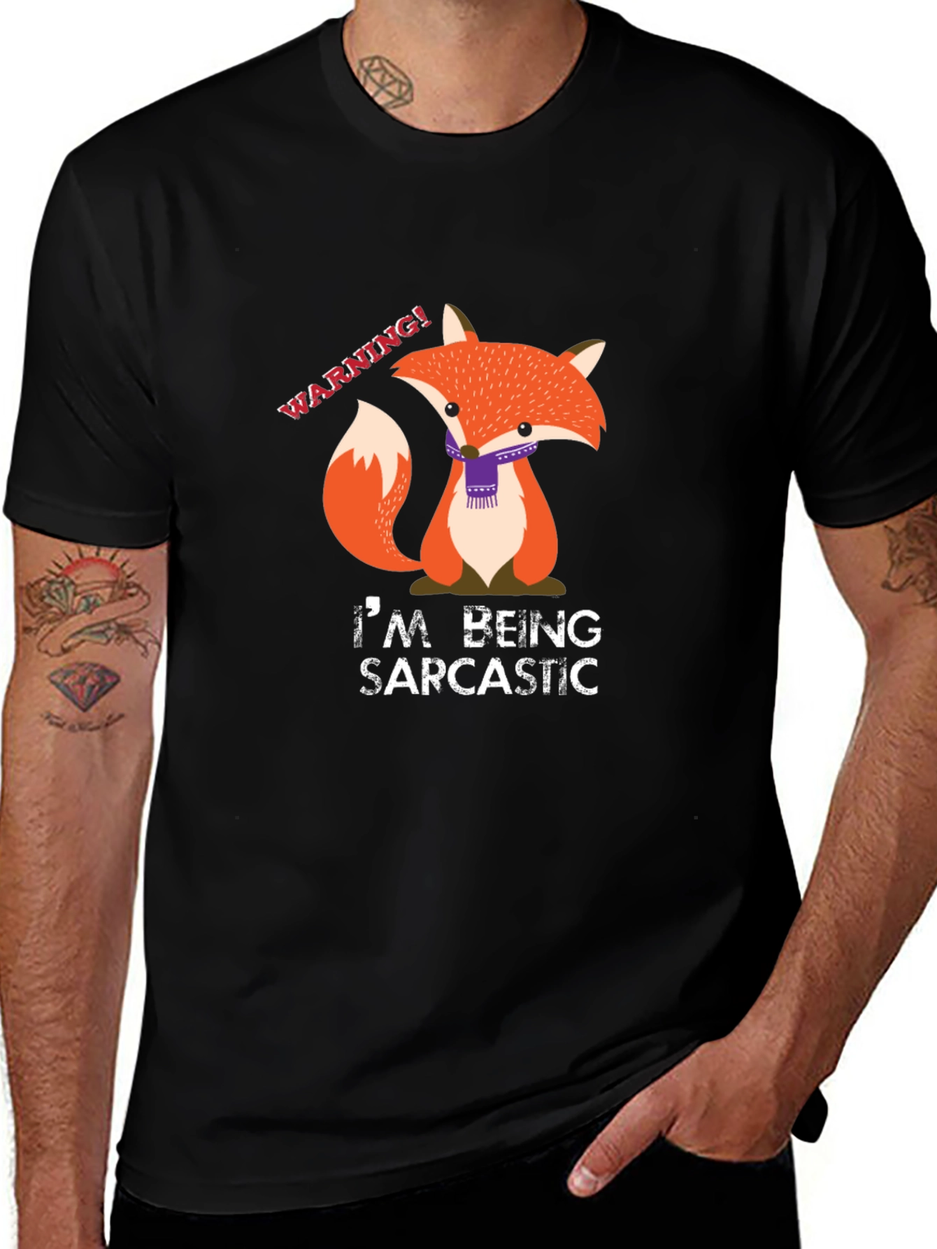 Variant 30 of Sarcastic Fox Graphic Tee - Funny Animal T-Shirt