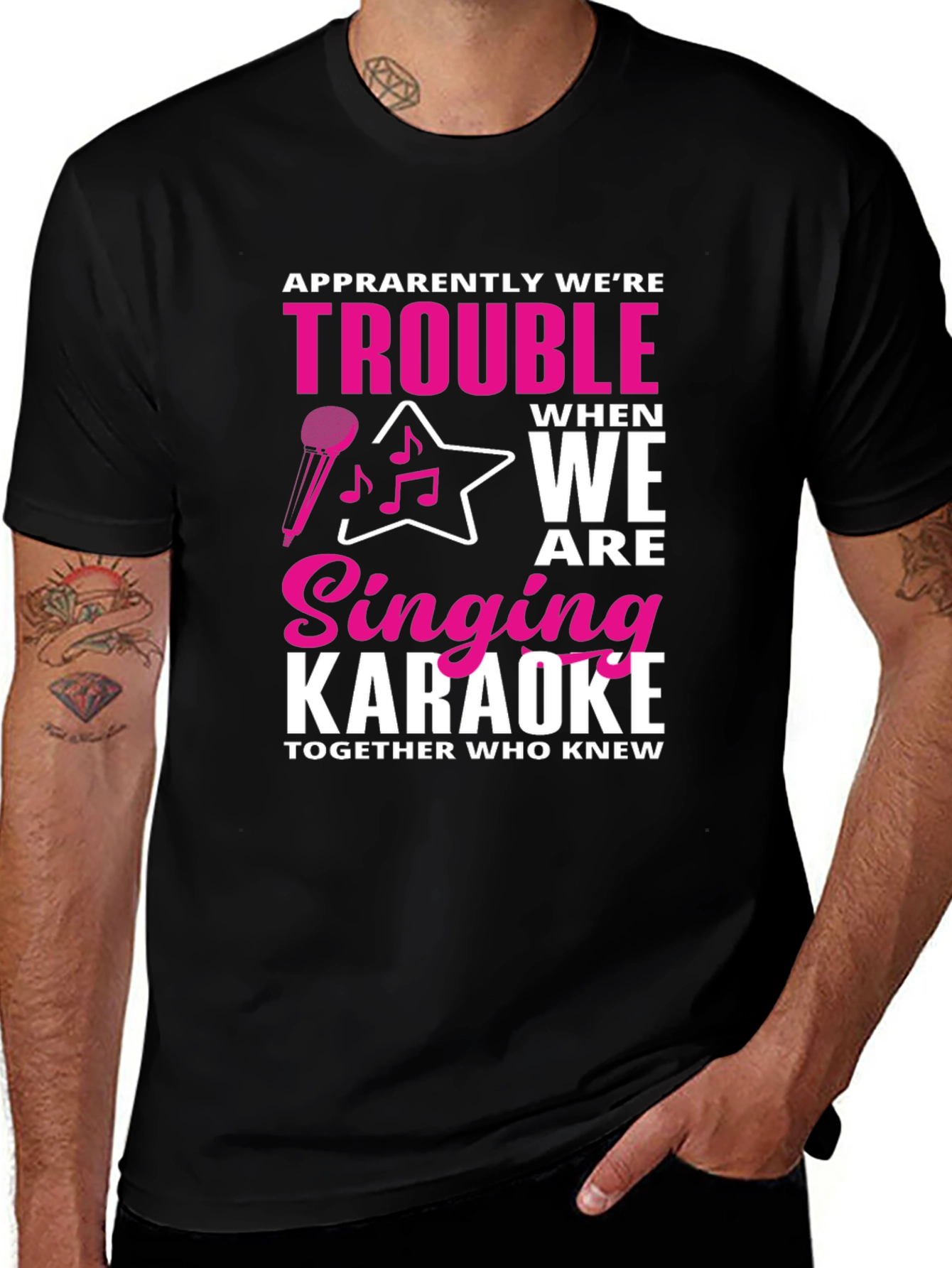 Variant 15 of Karaoke Trouble Graphic Tee