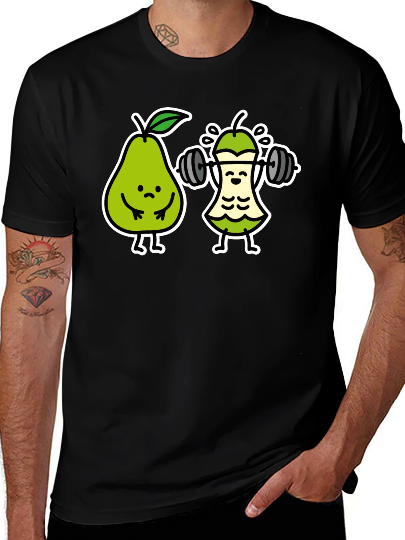 Variant 20 of Funny Pear Gym Workout T-Shirt