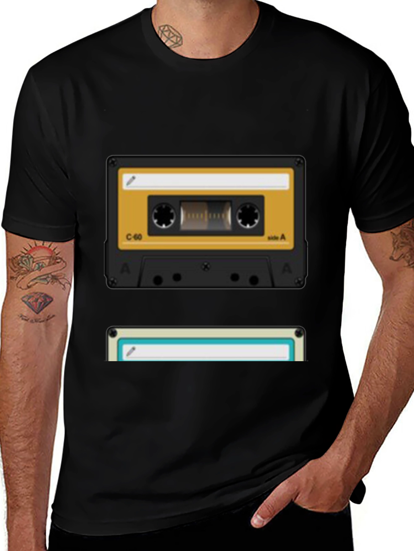Variant 18 of Retro Cassette Tape Graphic Tee - Vintage Music Lover Shirt
