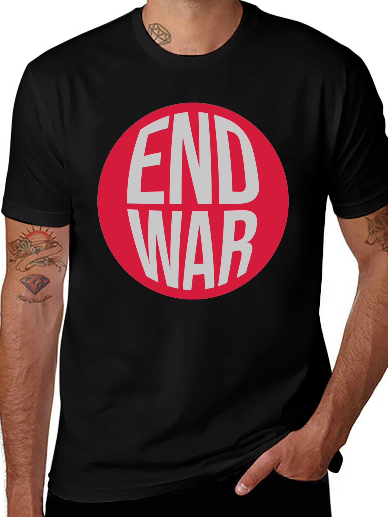 Variant 26 of End War Graphic T-Shirt - Peace Activist Tee