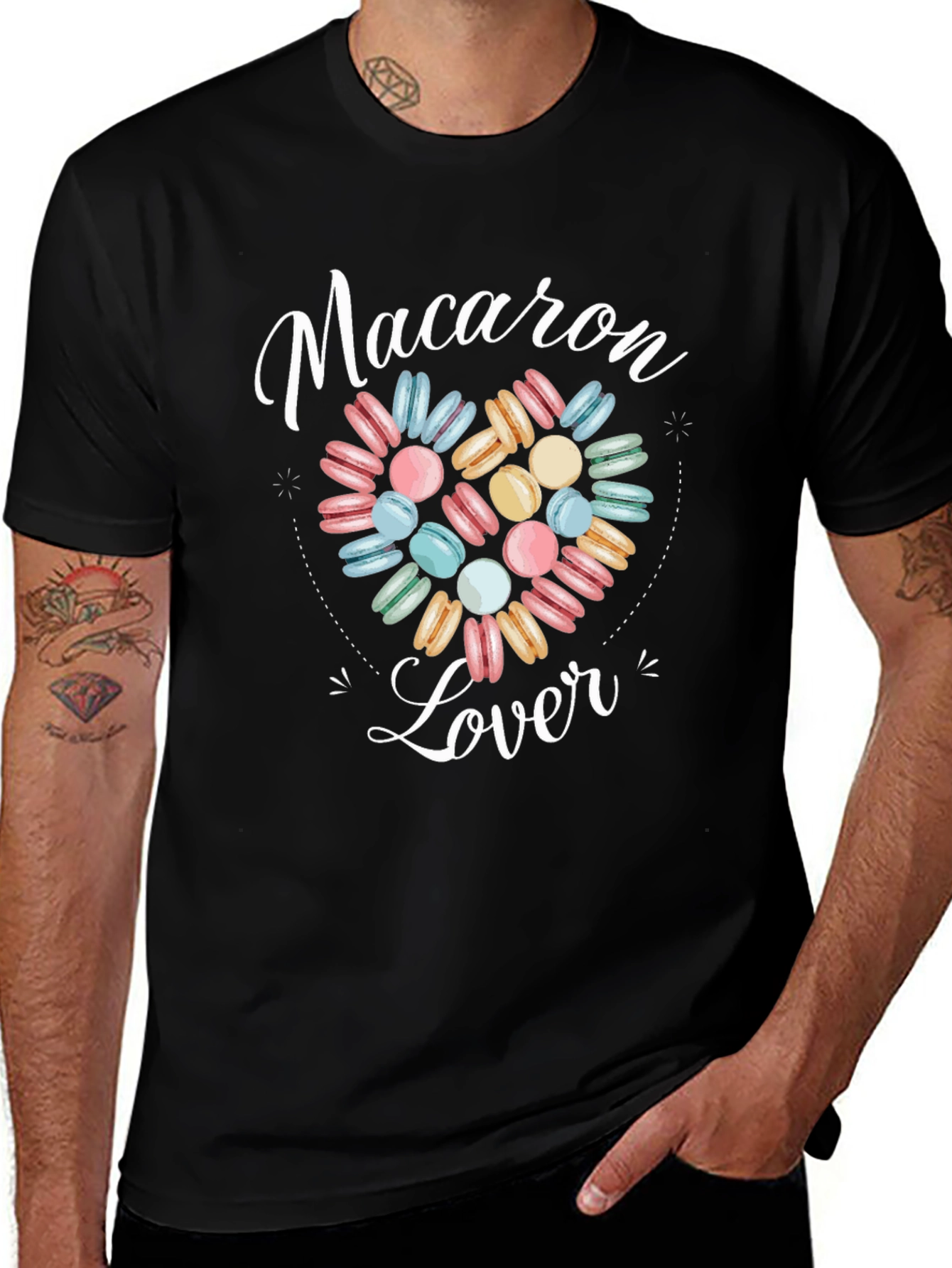 Variant 21 of Macaron Lover Graphic Tee - Sweet Treat Shirt