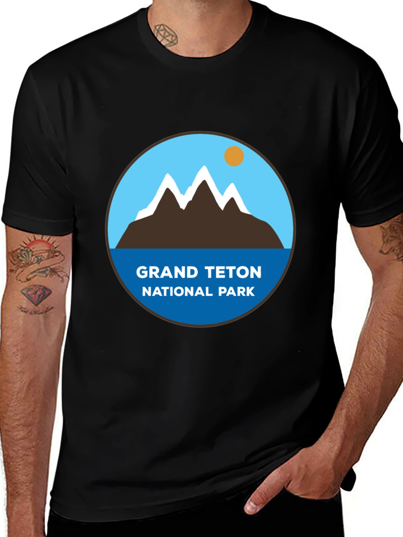 Grand Teton National Park Black T-Shirt
