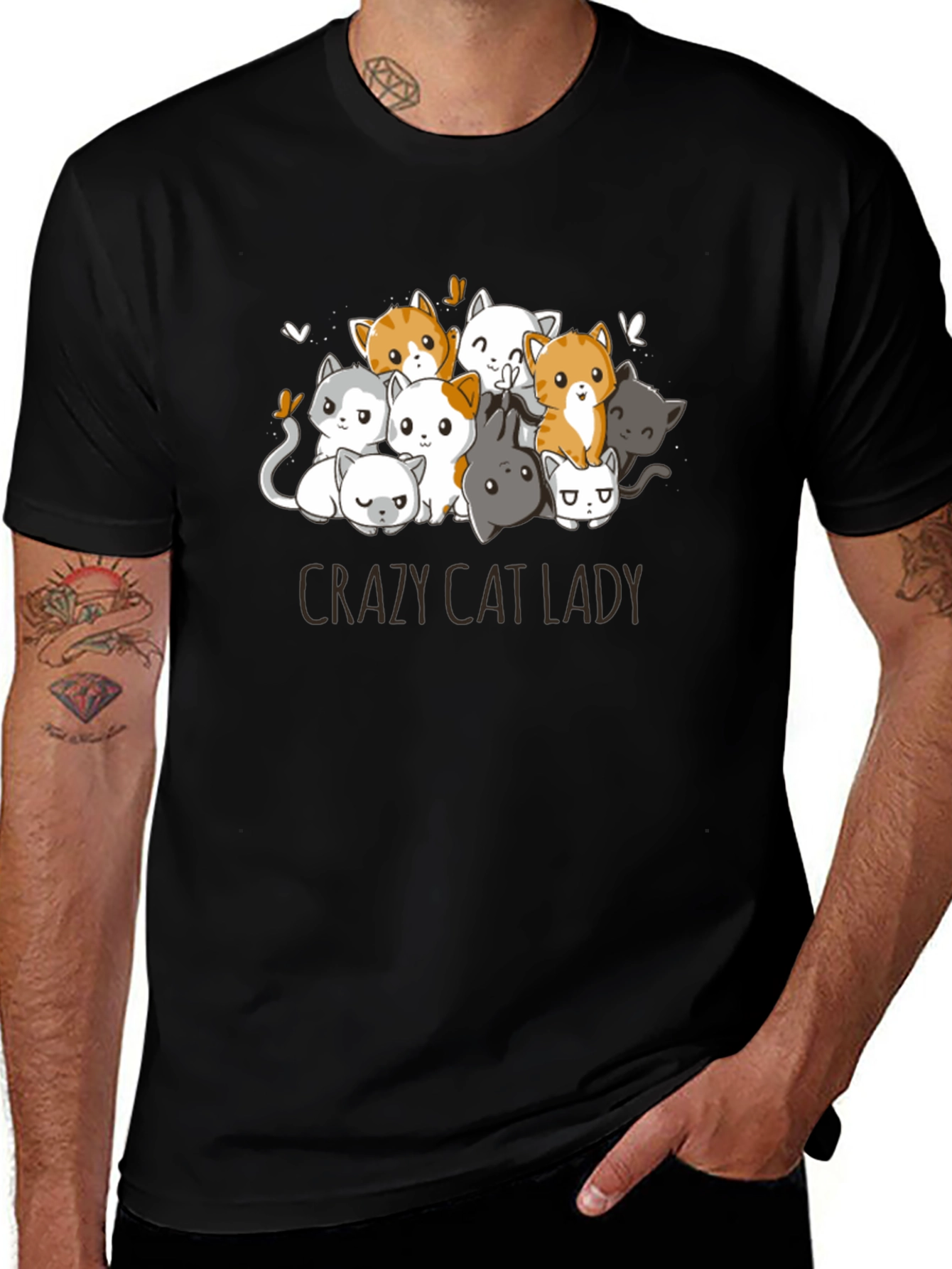 Variant 28 of Crazy Cat Lady T-Shirt - Cute Kitten Design