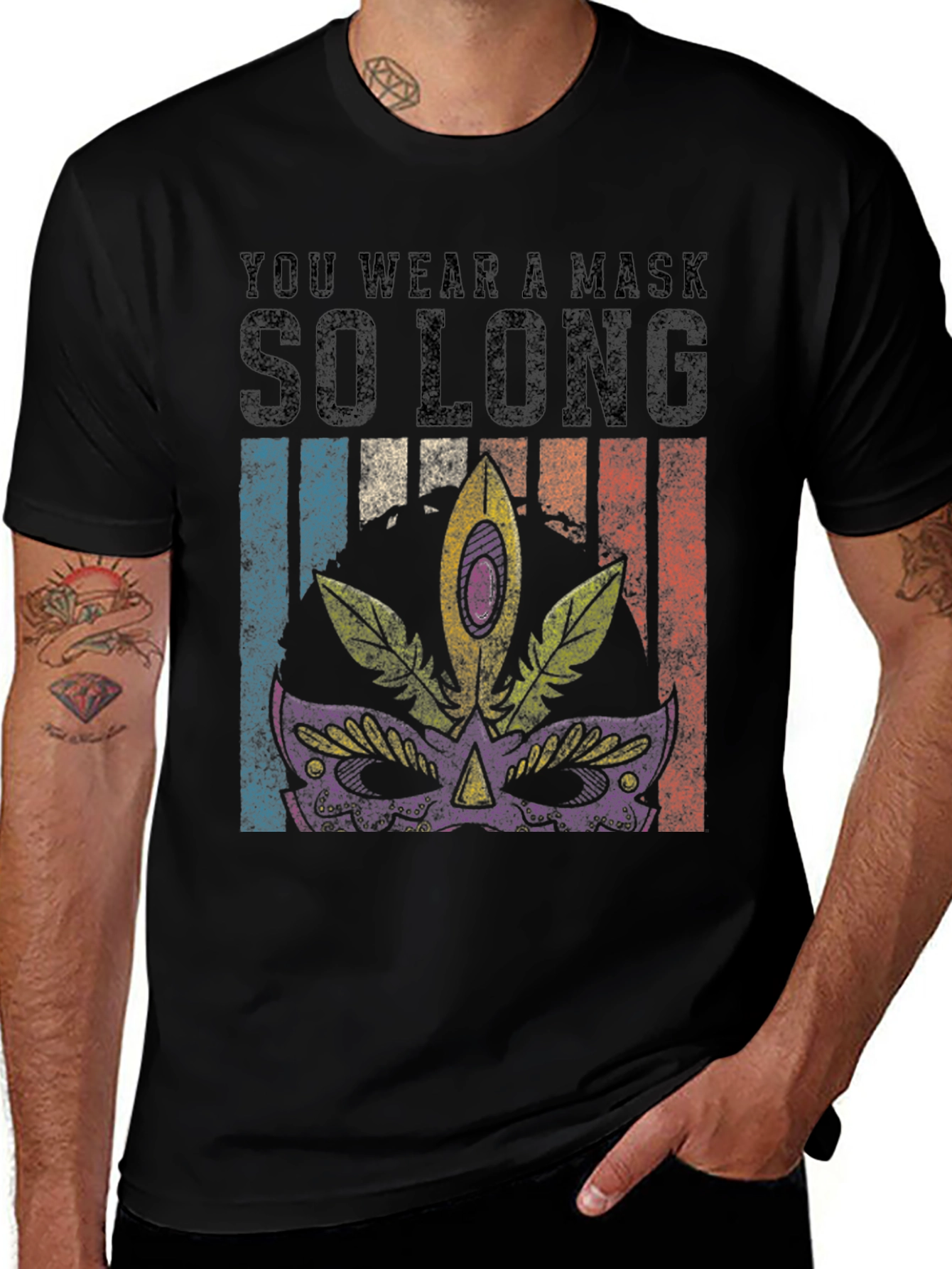 Mardi Gras Mask T-Shirt
