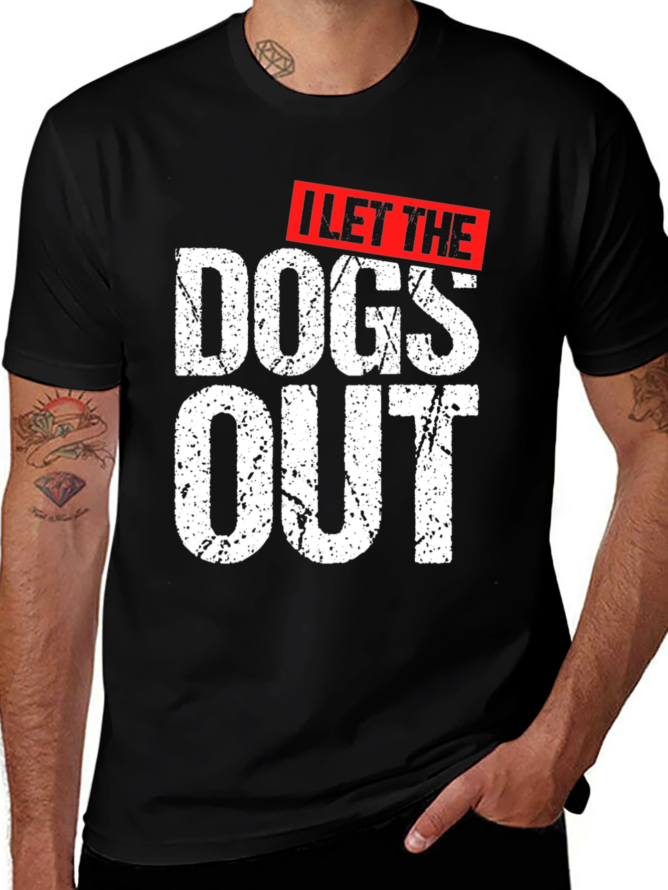 Variant 28 of I Let The Dogs Out Graphic T-Shirt