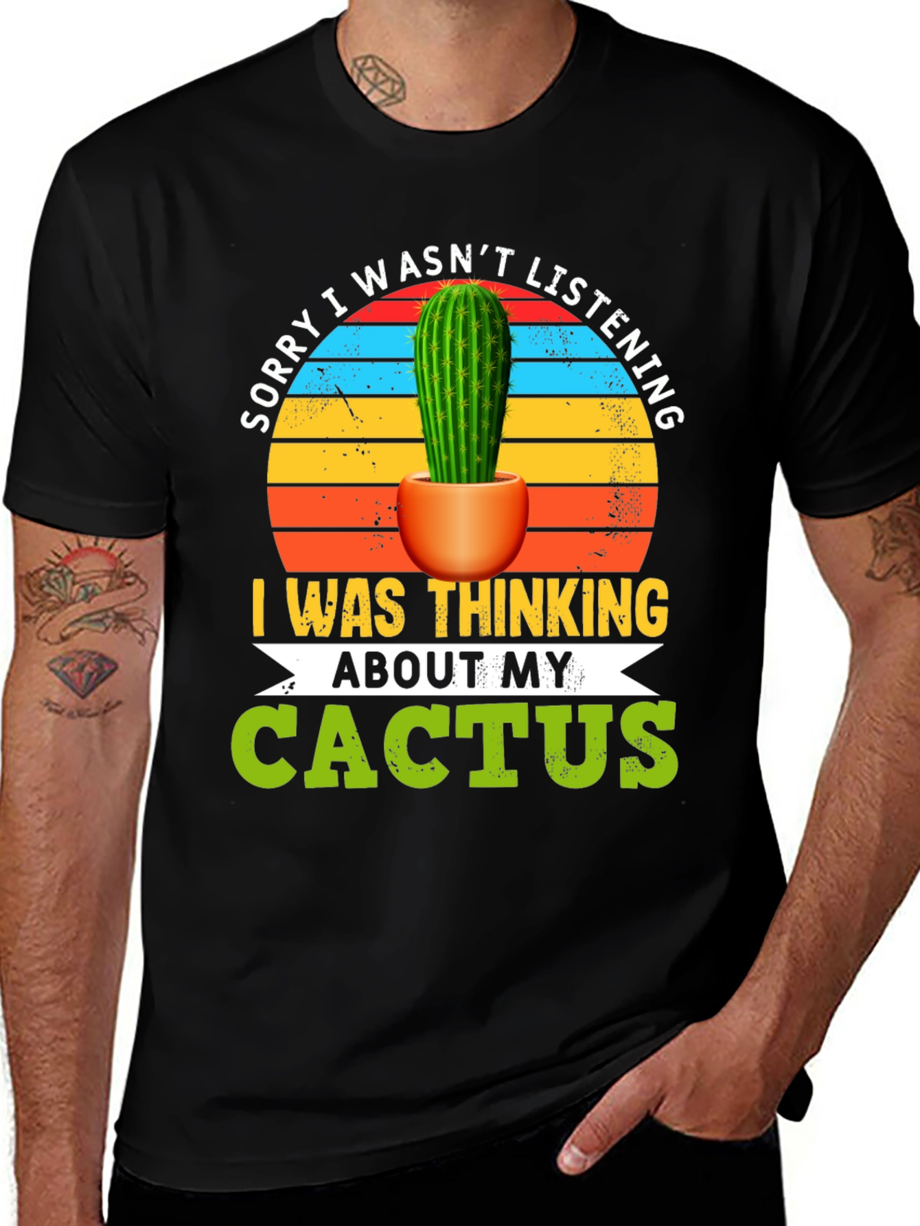 Variant 6 of Sorry, Thinking About My Cactus T-Shirt