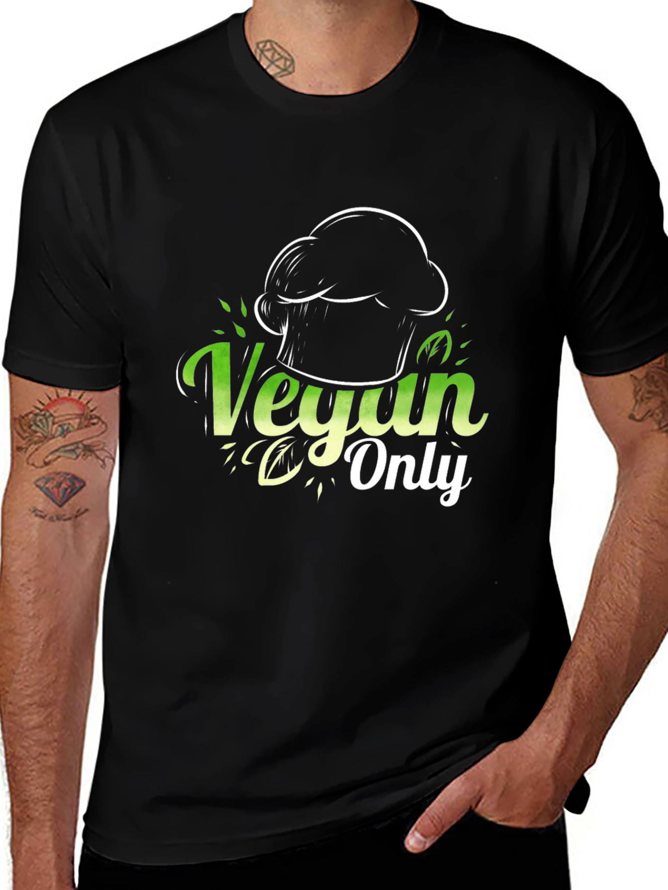 Variant 14 of Vegan Only Chef T-Shirt - Stylish & Comfortable