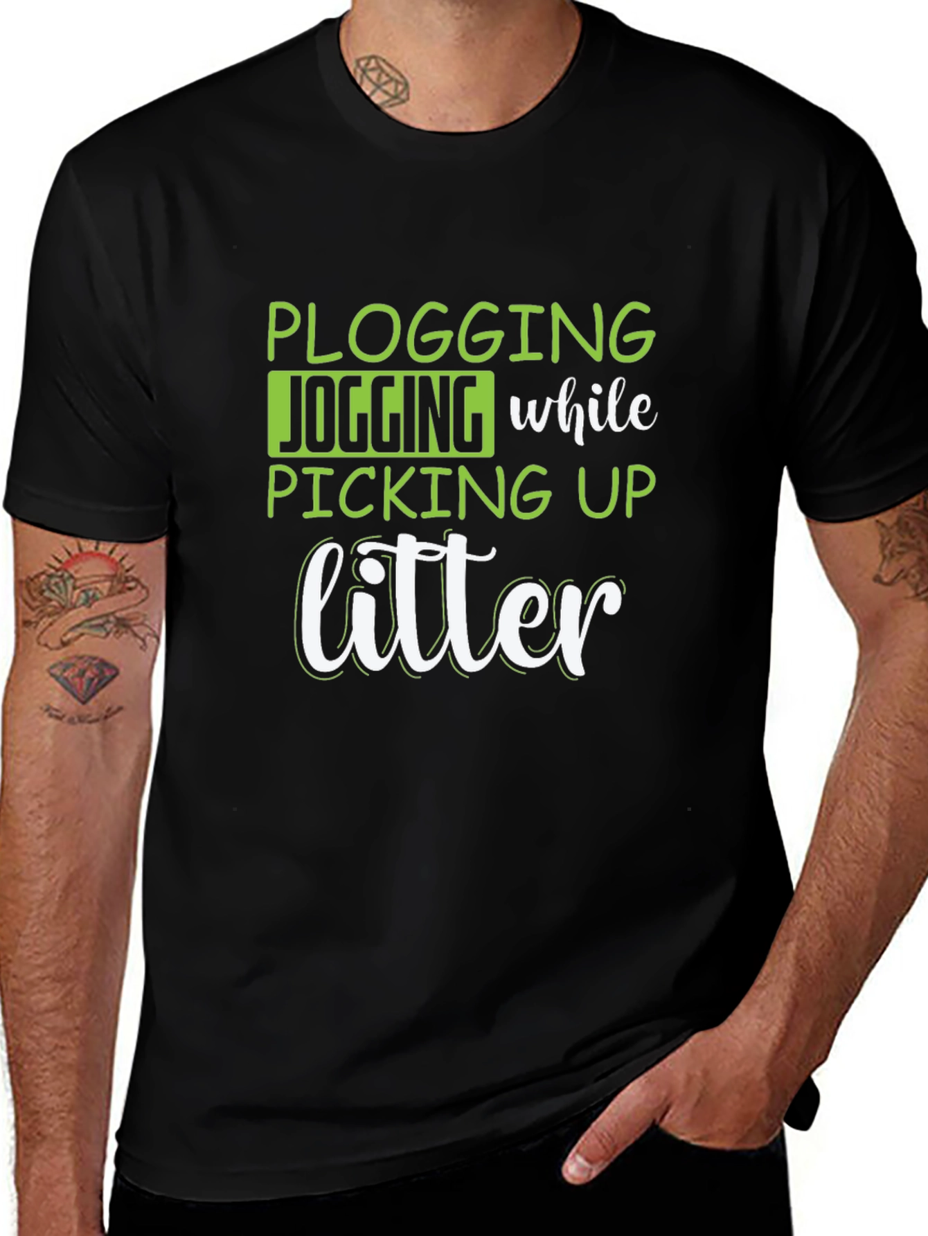 Plogging T-Shirt - Jogging While Picking Up Litter