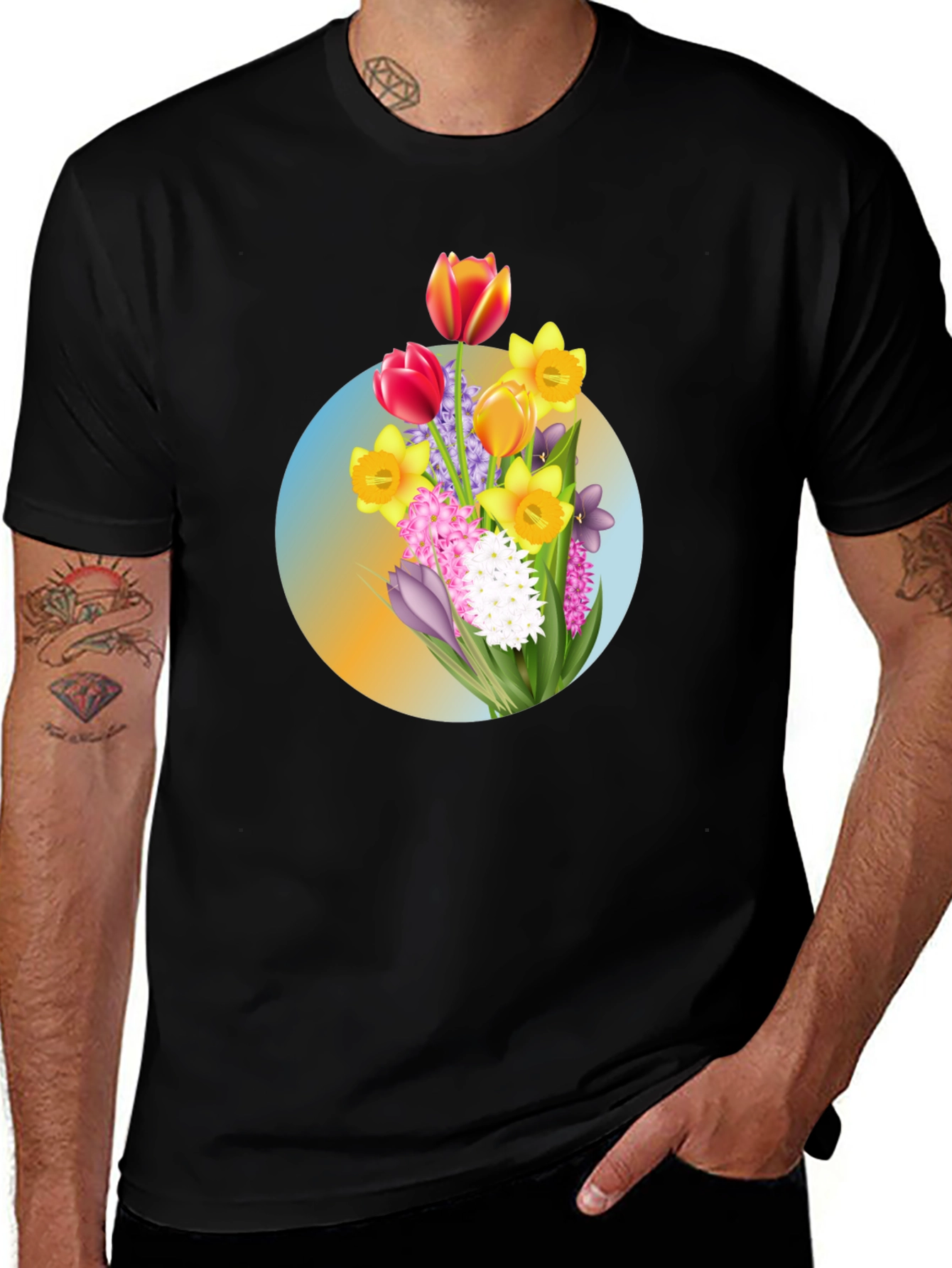 Variant 30 of Floral Bouquet Graphic T-Shirt