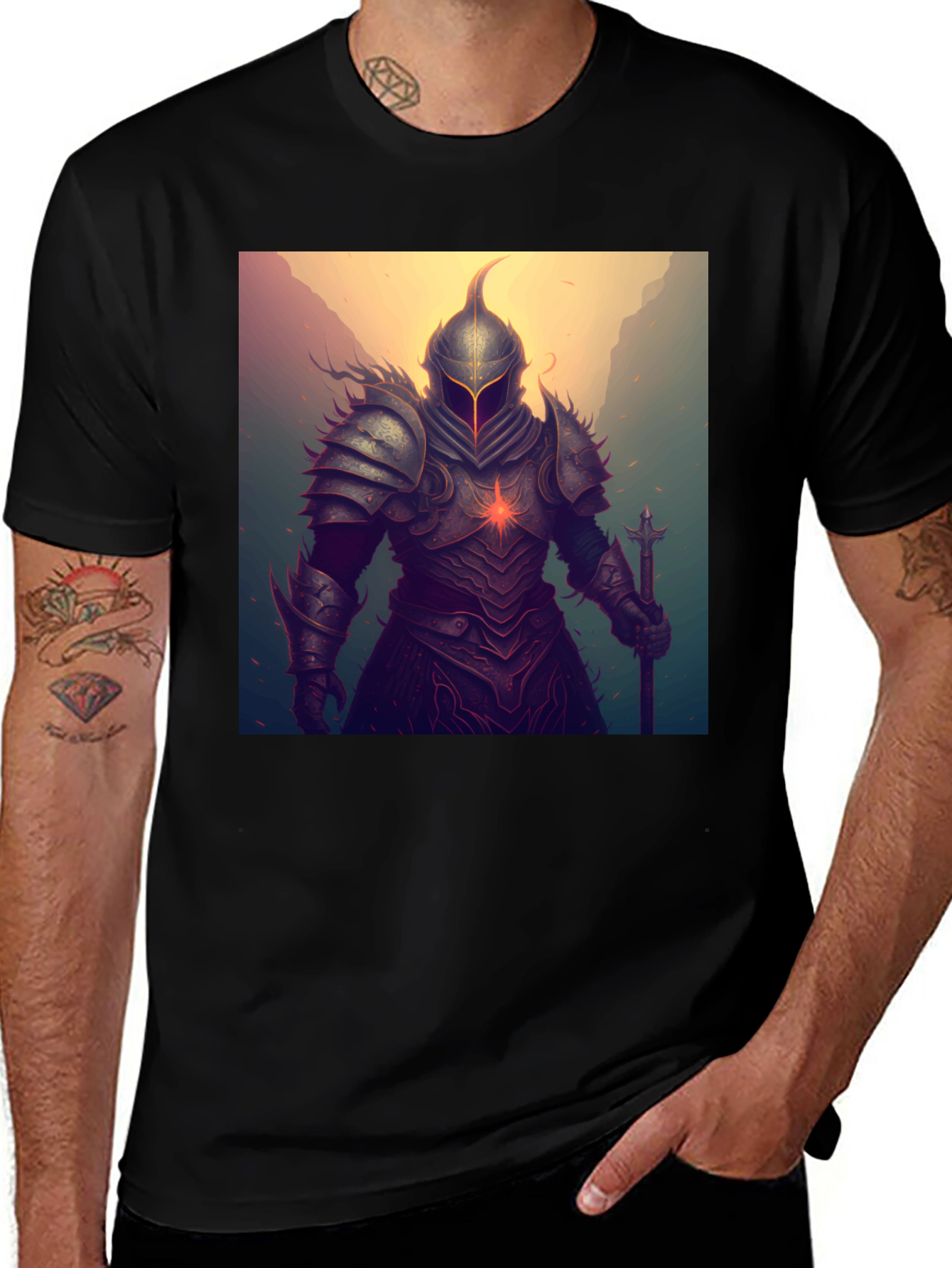 Variant 29 of Knight Warrior Graphic T-Shirt