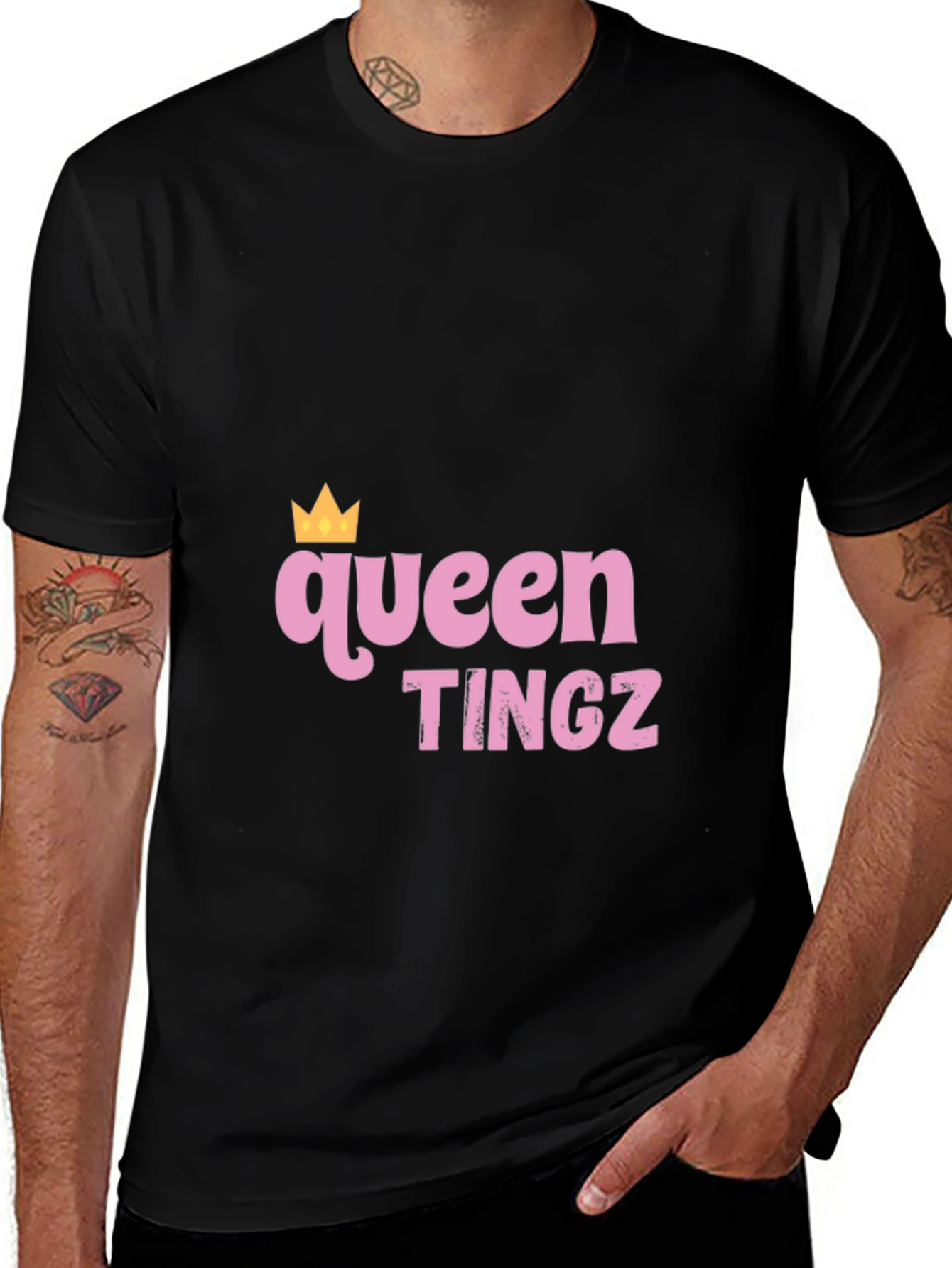 Variant 26 of Queen Tingz Graphic T-Shirt - Trendy Statement Tee