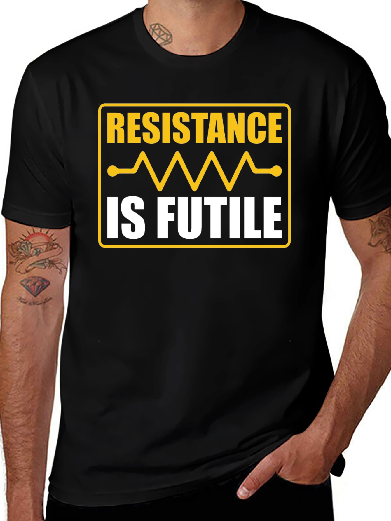 Variant 23 of Resistance is Futile Graphic T-Shirt