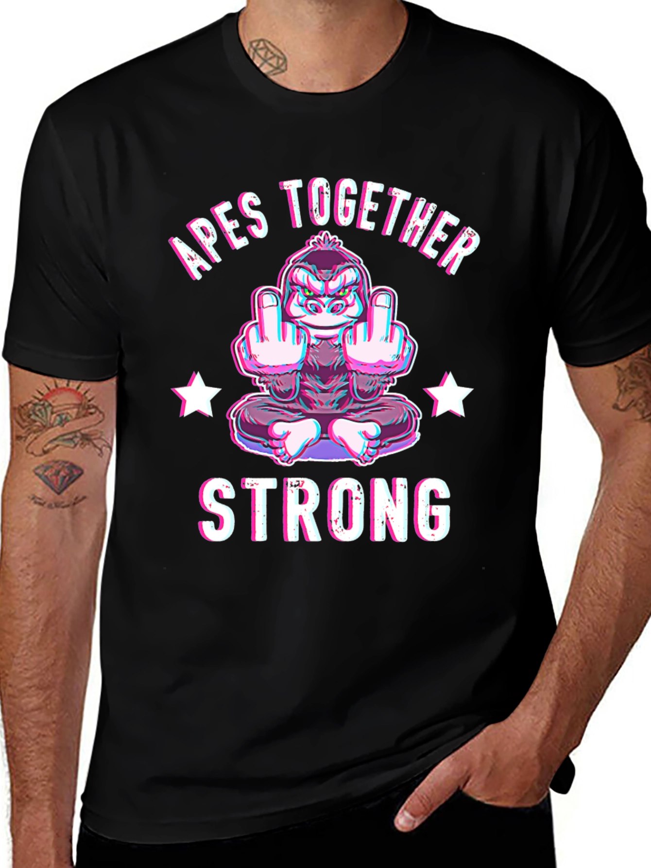 Variant 18 of Apes Together Strong Graphic Tee