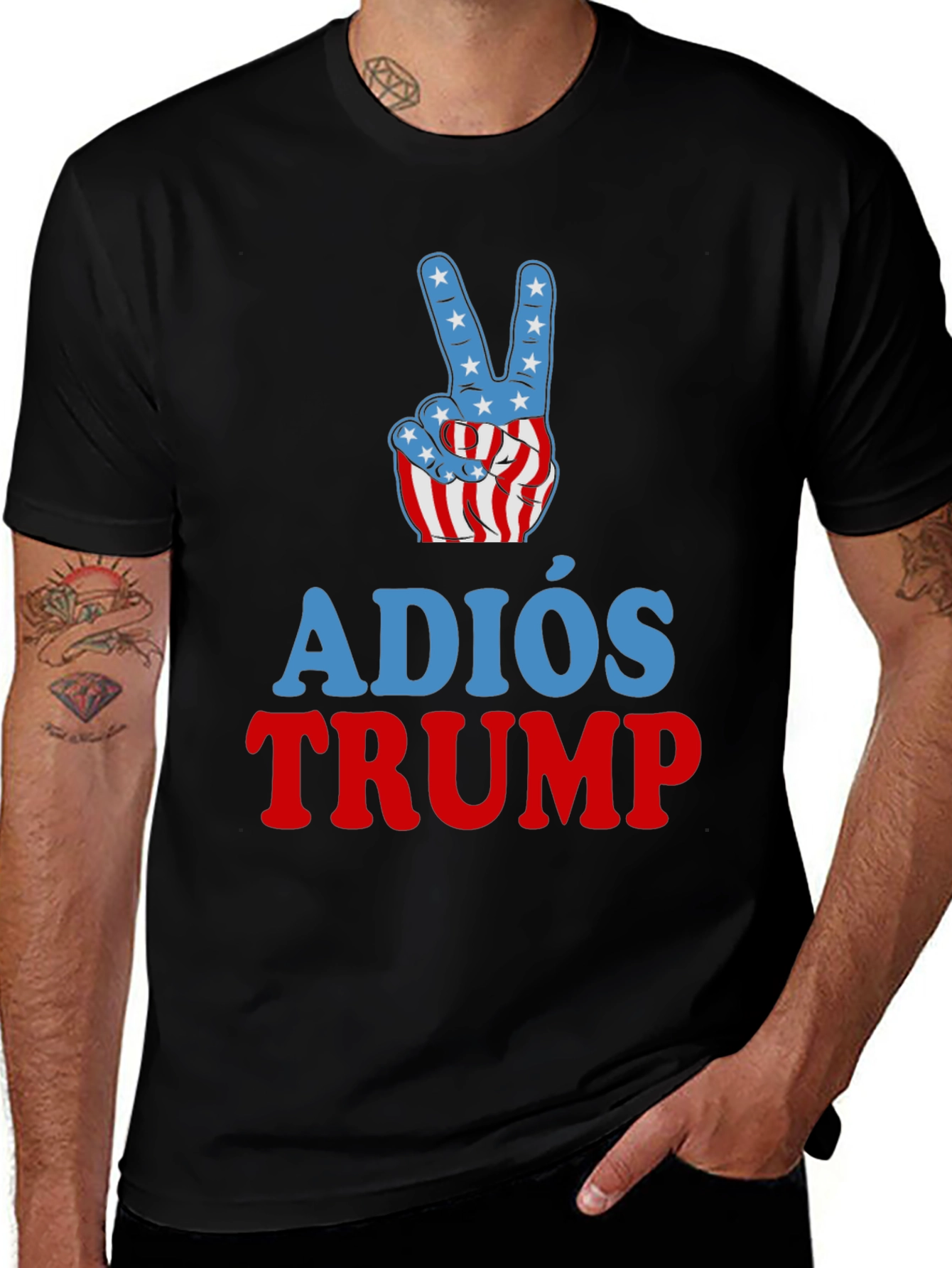 Adios Trump Graphic Tee - Anti Trump Political Shirt