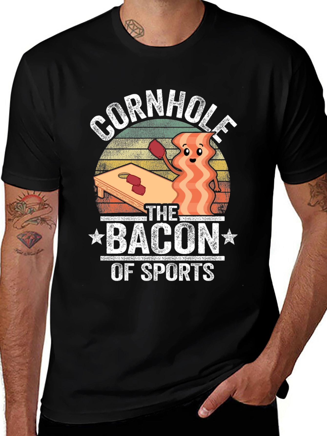 Variant 7 of Cornhole The Bacon of Sports Graphic T-Shirt