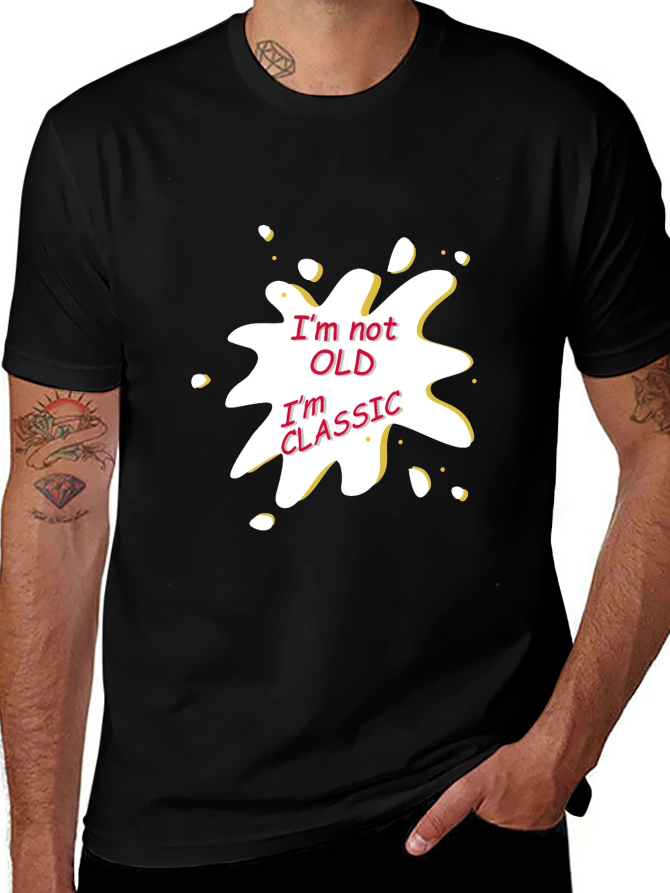 Variant 3 of Classic Style Tee - I'm Not Old, I'm Classic
