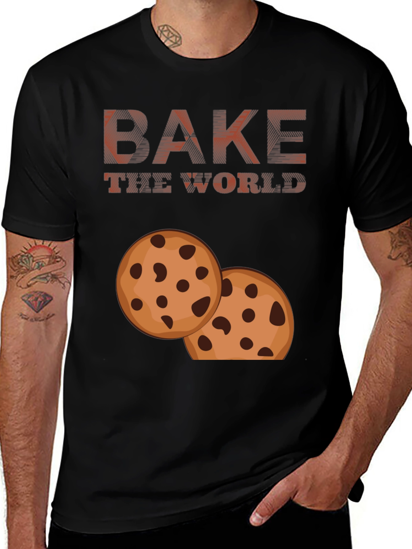 Variant 30 of Bake the World Graphic Tee - Cookie T-Shirt
