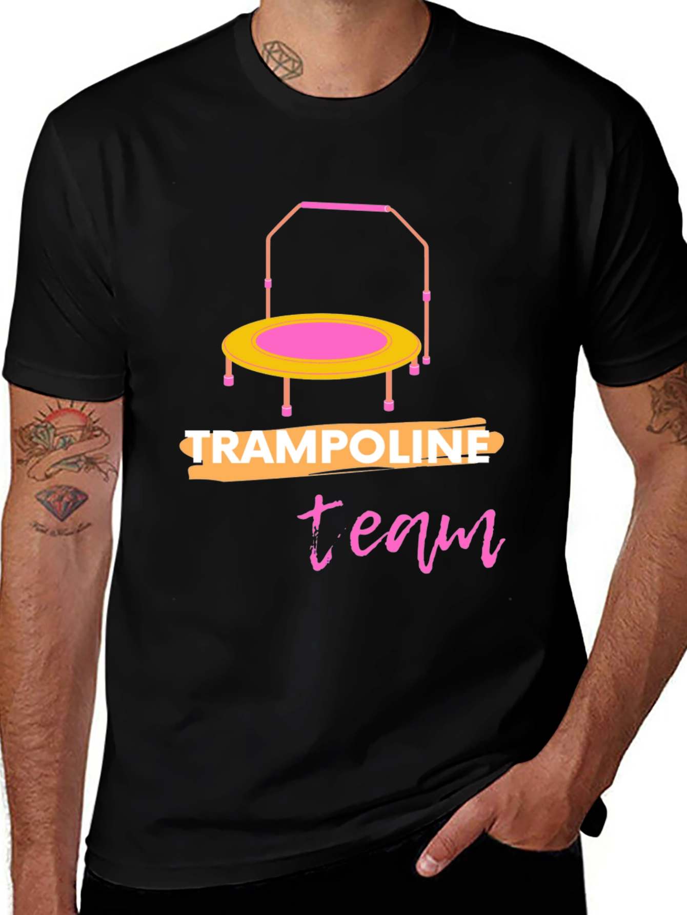 Variant 10 of Trampoline Team Black T-Shirt