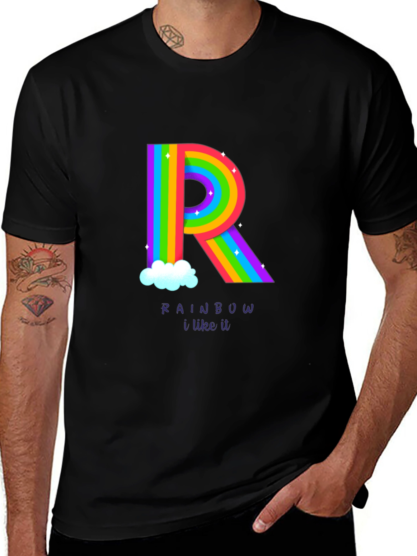 Rainbow R T-Shirt - I Like It!