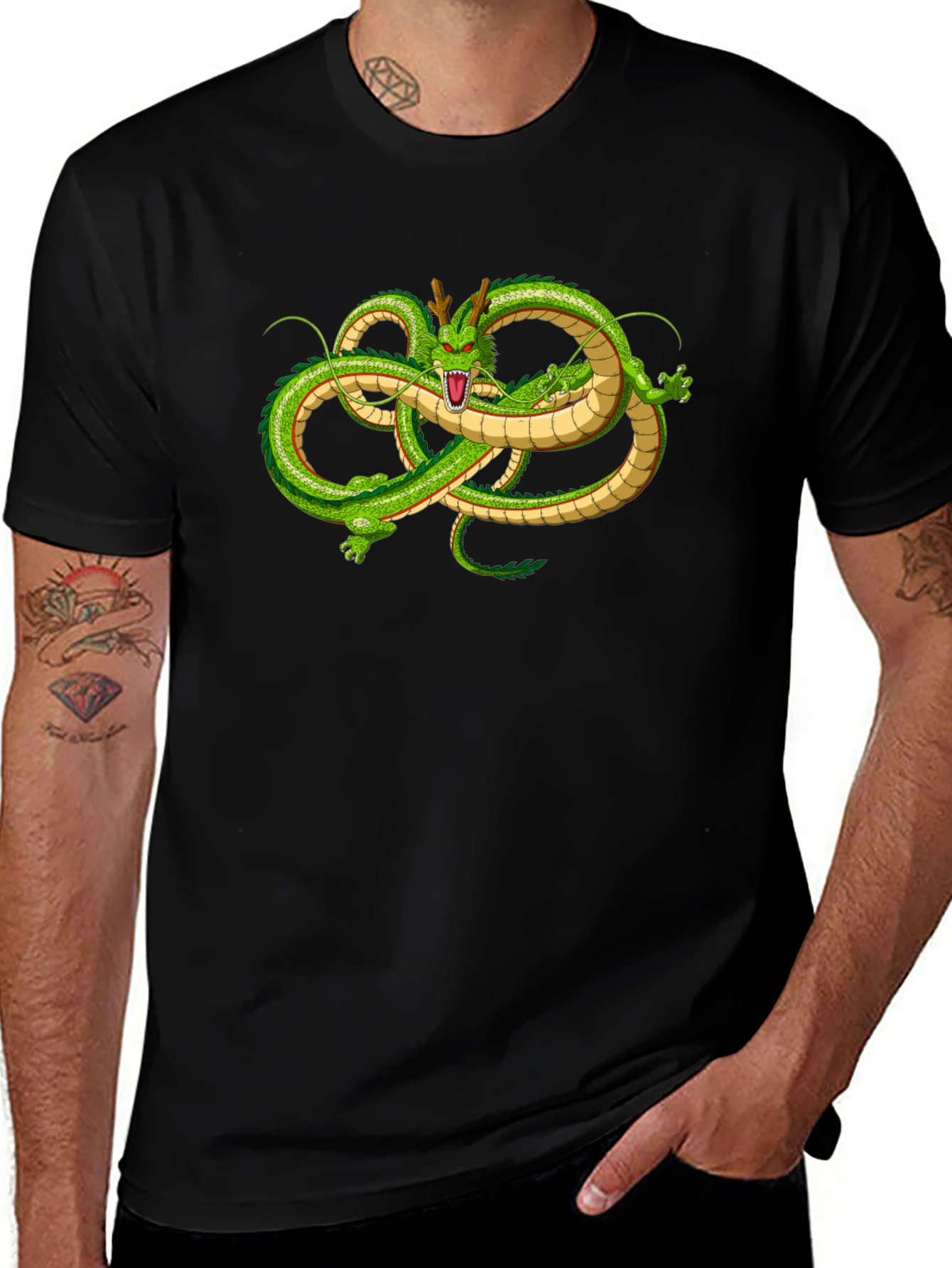 Shenron Dragon Ball Z Black Graphic Tee