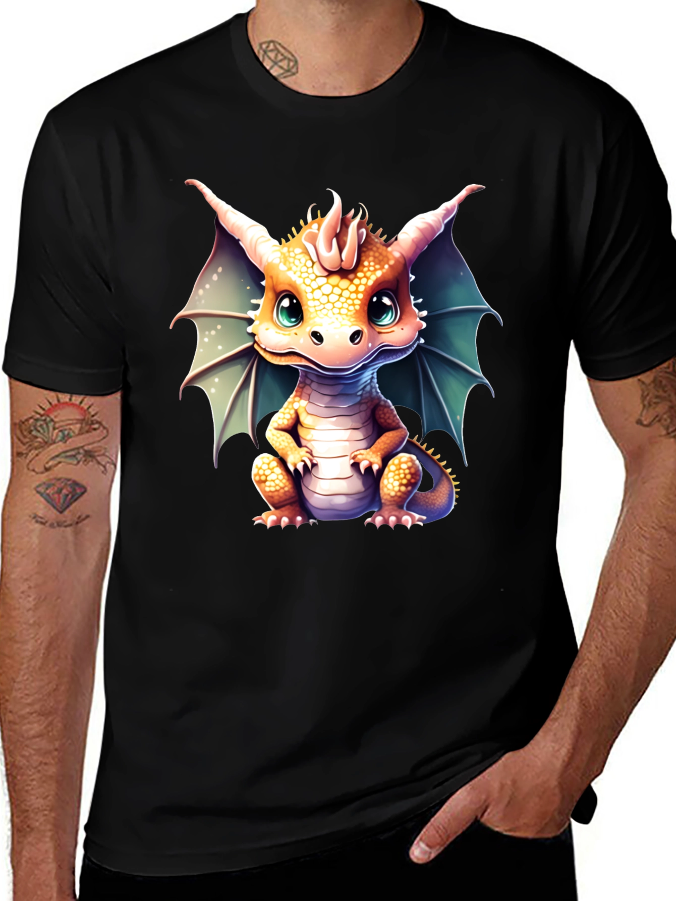 Variant 30 of Cute Dragon Graphic Tee