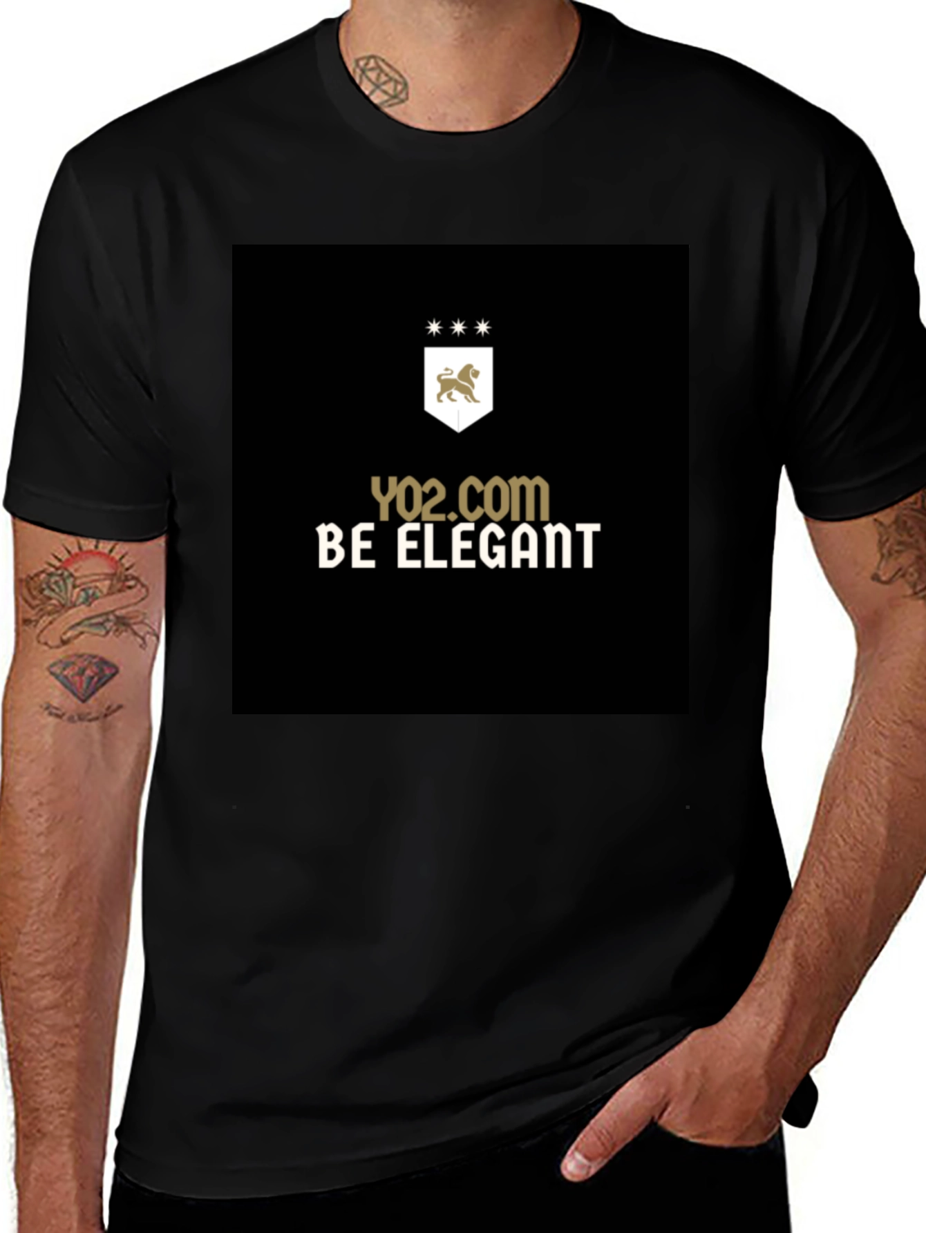 Variant 7 of Elegant Black Graphic T-Shirt