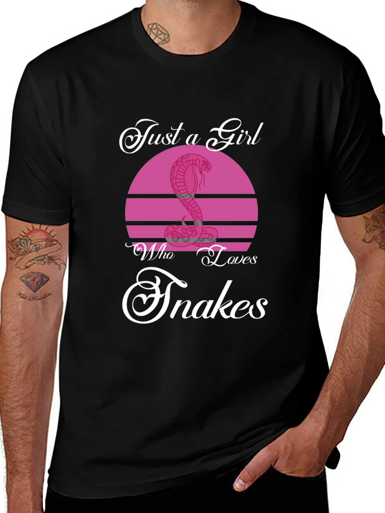 Variant 13 of Just a Girl Who Loves Snakes T-Shirt