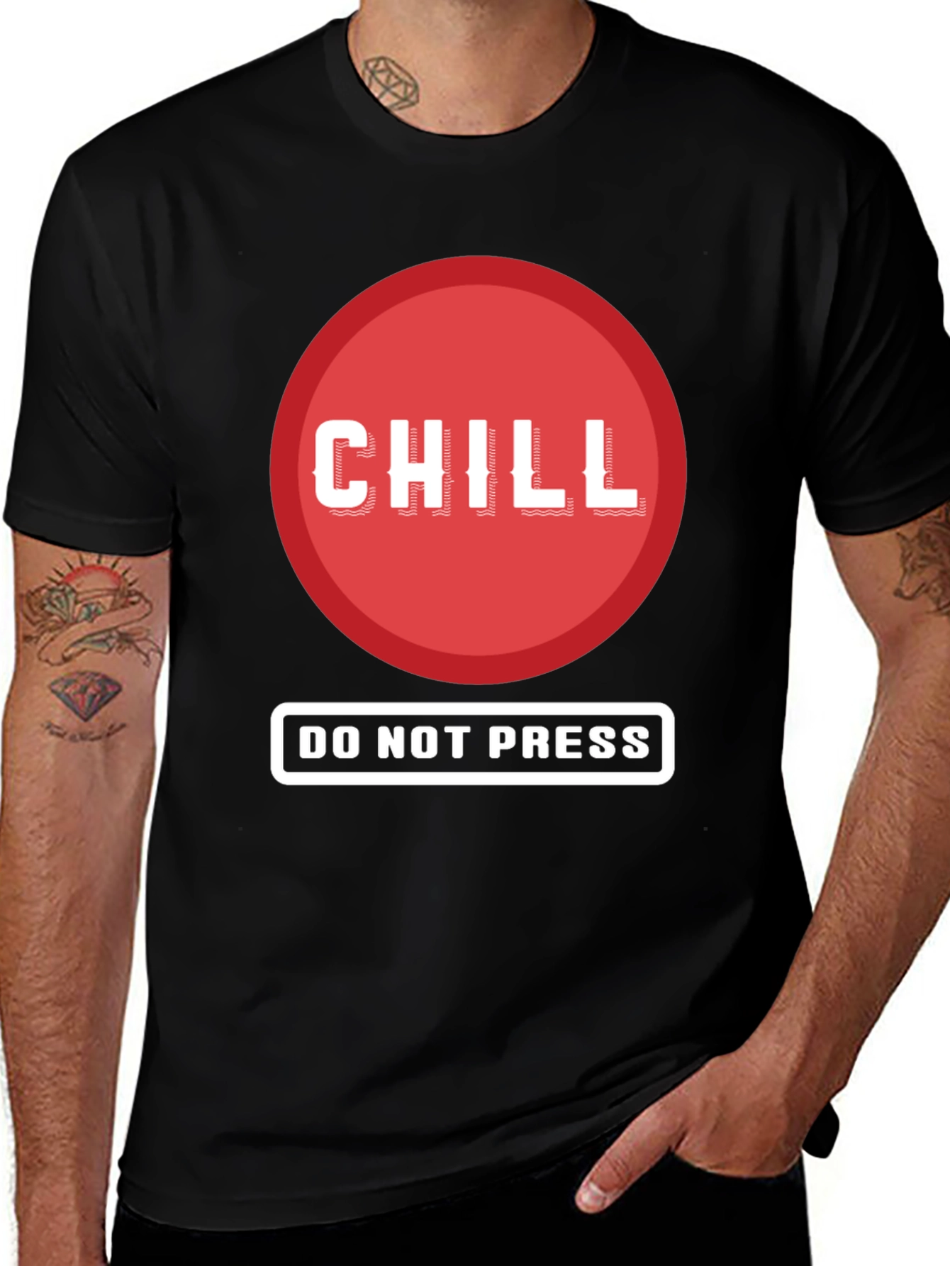 Variant 4 of Chill - Do Not Press Graphic Tee