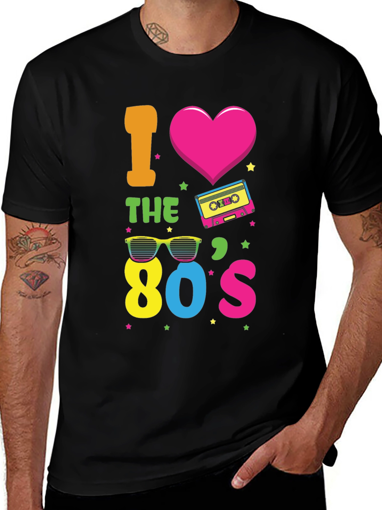 Variant 17 of I Love the 80's T-Shirt - Retro Style Tee