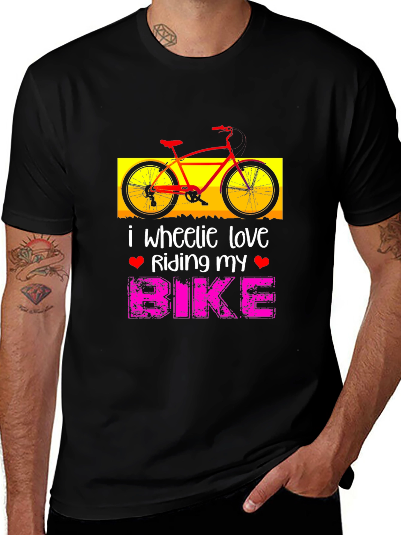 Variant 7 of I Wheelie Love Riding My Bike Graphic T-Shirt