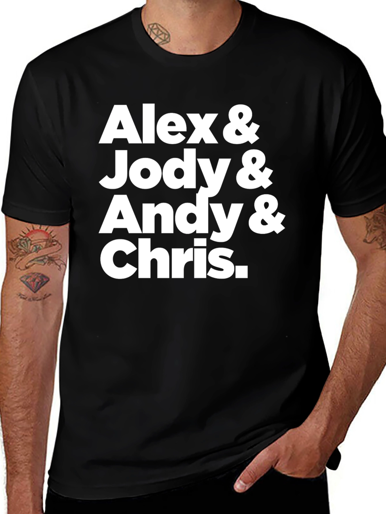 Variant 29 of Alex & Jody & Andy & Chris T-Shirt