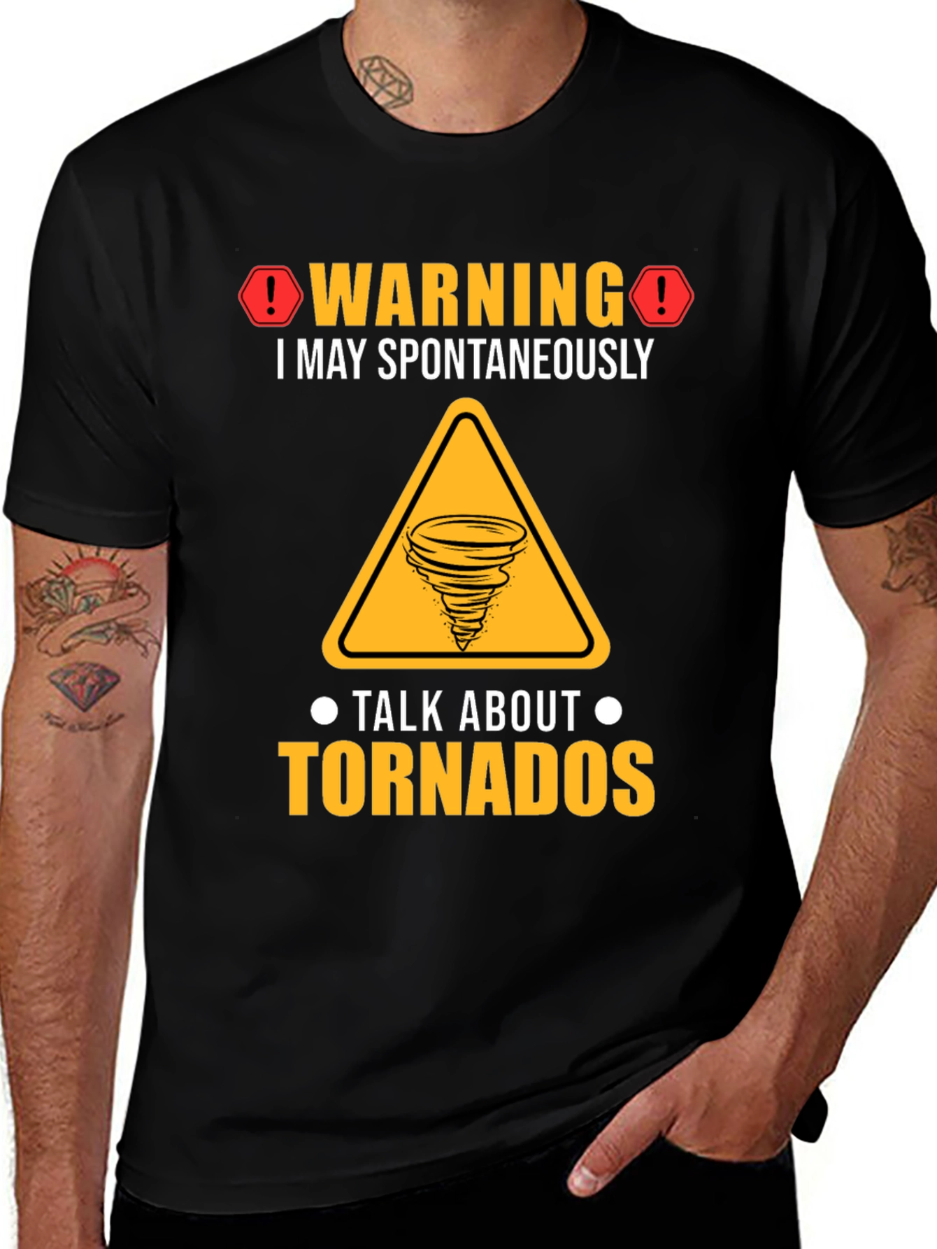 Warning Tornado T-Shirt: Spontaneous Tornado Talks!