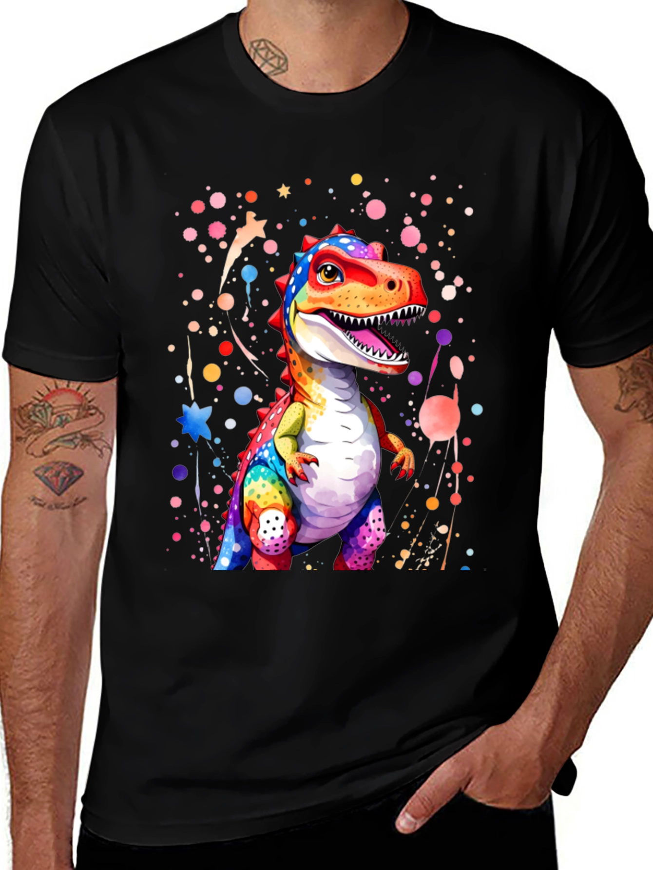 Variant 6 of Rainbow Dino T-Shirt
